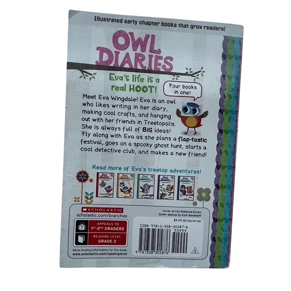 Owl Diaries Collection Rebecca Elliott Scholastic Four Books in One Early Reader - Picture 4 of 4